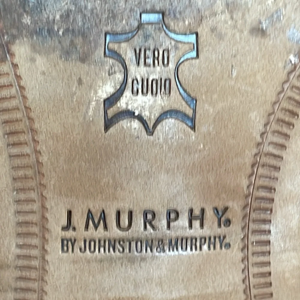 J. Murphy by Johnston & Murphy Leather Novick Cap Toe Lace Up Oxford Shoes 11.5M